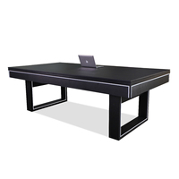 Table de jeu multifonction 3-en-1 de 7 pieds en fer et MDF avec fonctions billard, table de dîner et tennis de table, couleur personnalisable – Offre Spéciale