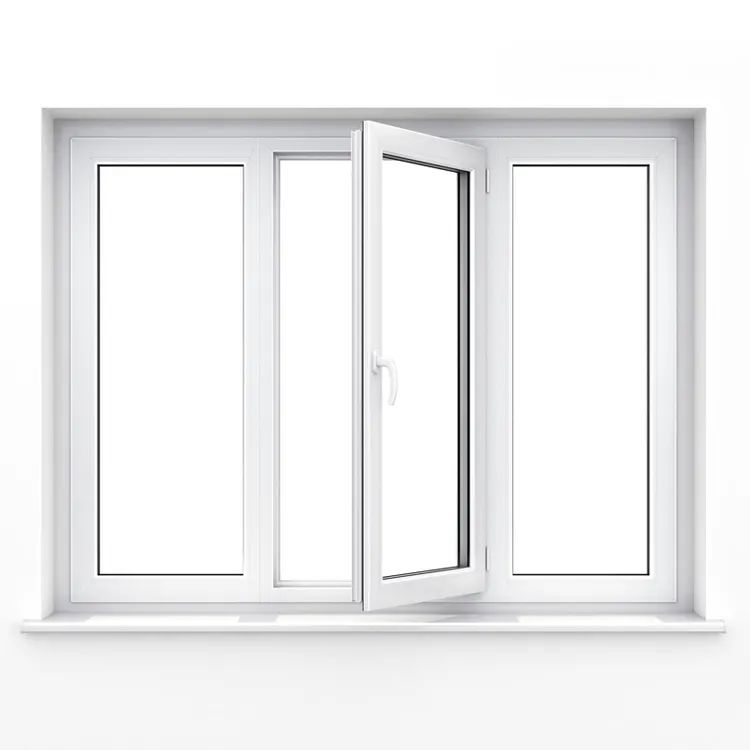 Jendela tingkap PVC/UPVC Harga murah dan jendela geser aluminium kedap angin