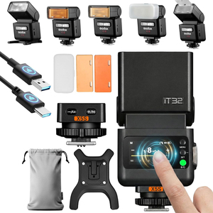 <span class=keywords><strong>Flash</strong></span> para Cámara Godox IT32, Modo TTL, Disparador Inalámbrico <span class=keywords><strong>Speedlite</strong></span> con Filtro de Disparo Magnético para Sony, Canon, <span class=keywords><strong>Nikon</strong></span>, Fuji, Olympus - Product Image 1