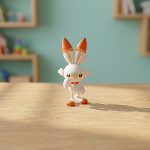 Figurine Pokémon Bandai Quick 05 Scorbunny en plastique, style animal, modèle de montage facile, jouet de collection pour distributeurs en gros - Product Image 3