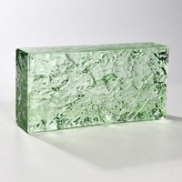 Bloc de verre solide décoratif de couleur ambre jaune de qualité supérieure pour salon et cloison de séparation d'hôtel