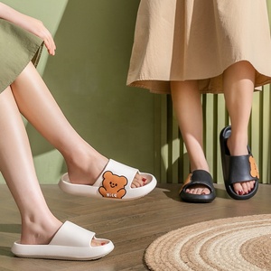 2023 Light Weight Anti-slip Women Flat <strong>Cheap</strong> <strong>Sandals</strong> Soft Thick Sole House Slides Pure Color Indoor Eva Slippers - Product Image 4
