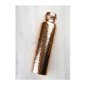 New Design Copper Hammered Water Bottle BPA-Free Handmade Enamel Printed Sport <b>Drinkware</b> for Travel Direct Advantage - Product Image 1
