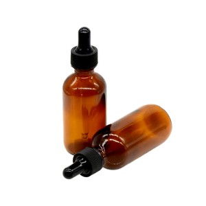 Luxury 10ml-100g <b>Empty</b> Amber Matte <b>Glass</b> <b>Bottles</b> for Essential Oils Skin Care Scrubs & Eyedrops Dropper Screen Printing Surface - Product Image 2