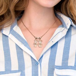<b>Custom</b> Women's Cartoon Charms Beaded Stainless Steel Blank Engraved <b>Name</b> <b>Necklace</b> with <b>Custom</b> Logo Casual Sporty - Product Image 3