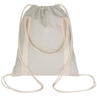 Sac à dos décontracté en toile de coton personnalisé Sac à dos en toile avec cordon de serrage