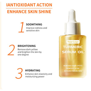 Отбеливание увлажнение кожи светящееся осветление акне темные пятна Корректор тела куркума масло для лица - Product Image 5