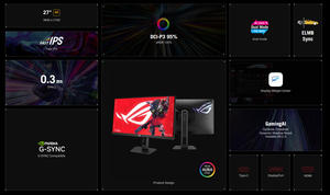 Moniteur de jeu double mode A.S.U.S ROG Strix XG27UCGR 27 pouces 3840*2160 (4K 162Hz ou FHD 485Hz) 0,3 ms - Product Image 4