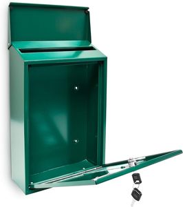 Hộp Thư/hộp Thư Kim Loại 4 màu 3 cửa sổ xem 10*25*40 <span class=keywords><strong>cm</strong></span> thư an toàn, màu xanh lá cây - Product Image 1