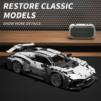 Collection Enfants et Adultes 1/14 Modèle de Supercar Classique à Assembler DIY Mini Briques Blocs de Construction