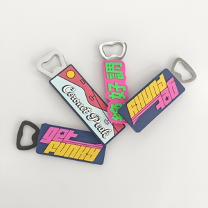 Abridor de Botellas de Cerveza Personalizado de PVC Suave, Abridor Magnético para Refrigerador con Diseño Personalizado para Bar y Hogar - Product Image 4
