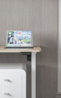Tables de support d'ordinateur de bureau réglables en hauteur Cadre de bureau ergonomique en PC avec moteur électrique unique