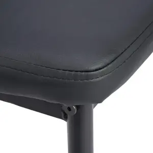 Nordic Hot Sale Cheap Modern Living Room Cafe Milano Metalc <b>Tulip</b> PU Leather <b>Chairs</b> for Dining Table - Product Image 3