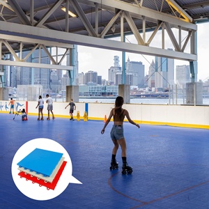 Bán Hot Inline Hockey tầng trong nhà ngoài trời thể thao gạch lát sàn di động con lăn trượt băng sân sàn - Product Image 1