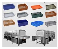 Distribution Légumes Palette Caisse Panier Machine À Laver 304 Acier Inoxydable Chiffre D'affaires Caisse En Plastique Machine À Laver