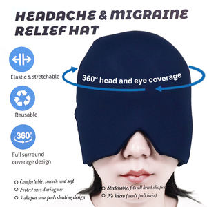 Topi Terapi Dingin Panas untuk Meredakan Migrain, Pembungkus Kepala Es & Topi Pereda Sakit Kepala, Paket Es untuk Mata Bengkak, Ketegangan, <span class=keywords><strong>Sinus</strong></span>, dan Stres - Product Image 3