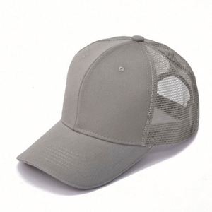 หมวกเบสบอลตาข่ายสีพื้นปีกโค้งพร้อมโลโก้สั่งทำสำหรับโปรโมชั่น จัดส่งรวดเร็ว ขายส่ง - Product Image 5