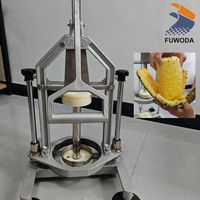 Éplucheur d'ananas à opération simple Machine à éplucher d'ananas manuelle en acier inoxydable commerciale pour les magasins de fruits en stock