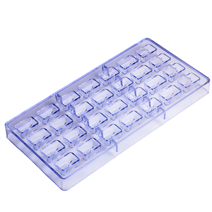 Molde de plástico rectangular pequeño de 28 cavidades al por mayor, herramientas de repostería CC0017 para crear pasteles - Product Image 1
