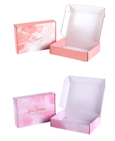 Boîtes carrées gaufrées personnalisées imprimées en couleur, réutilisables, en carton ondulé pour emballage cadeau, exposition, utilisation en supermarché