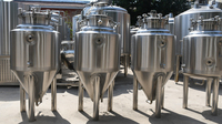 Équipement de brasserie de bière brasserie 100 litres fermenteur en acier inoxydable 304 fermenteur