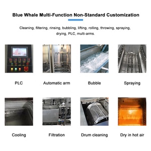 Macchina industriale di pulizia ultrasonica del carro armato 40Khz 210L 7200W dell'acciaio inossidabile SUS304 della balena blu - Product Image 6