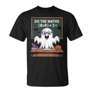 Camiseta de Halloween para profesores con diseño de fantasma, camiseta divertida con meme de matemáticas - Product Image 1