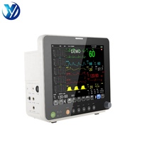 Monitor Veterinario Digital con Pantalla Táctil LCD de 12.1 Pulgadas, Monitor Multiparamétrico para Mascotas en Clínicas Veterinarias