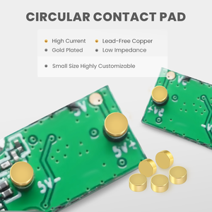 Tùy chỉnh đường kính 2mm Reel bao bì 5V 2A 12V2A SMT mạ Vàng Chiều cao 1mm POGO Pin Pad - Product Image 3