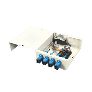 กล่องเชื่อมต่อไฟเบอร์ออปติกแบบติดผนังสำหรับเดสก์ท็อป Rongbang รุ่น FTBM104C 4 คอร์  แบบเต็มชุด/ไม่เต็มชุด  ผลิตจากเหล็กแผ่นรีดเย็นสำหรับศูนย์ข้อมูล - Product Image 3