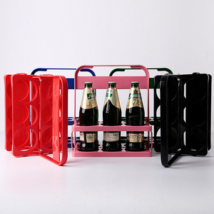 <span class=keywords><strong>Porte</strong></span>-bouteilles pliable en plastique <span class=keywords><strong>Porte</strong></span>-bouteilles réutilisable avec poignée pour <span class=keywords><strong>bar</strong></span> - Product Image 6