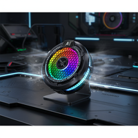 Refroidisseur de téléphone U-JIE F47 RGB avec contrôle de température IA, affichage numérique portable, radiateur de téléphone portable en ABS, support magnétique pour le gaming