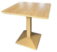 Tables basses carrées modernes de luxe pour café, en bois, pour les cafés à service rapide