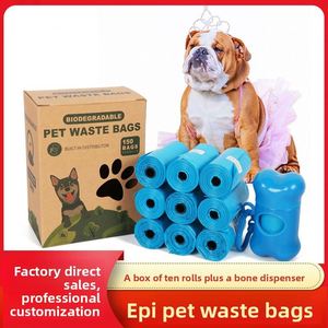 Sacs à déchets pour animaux de compagnie en PE biodégradable EPI de 15 mil, perforés, en rouleau continu ; Épais, écologique, pour la maison et la cuisine - Product Image 2