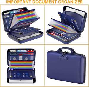 Pochette de rangement sécurisée pour passeport, ignifuge, imperméable, avec fermeture éclair et revêtement en silicone - Product Image 2