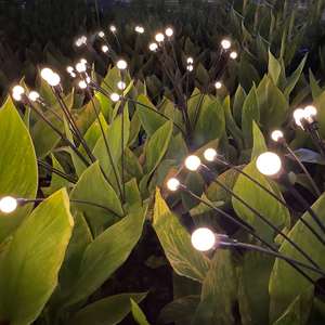 <b>Solar</b> <b>Powered</b> IP65 Waterproof LED Street <b>Light</b> <b>Firefly</b> Shaped Garden Pathway Decoration Ground Level Swaying <b>Light</b> - Product Image 5