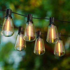 Bombillas LED ST38 Atenuables, Guirnalda de Luces de Exterior de 30 Metros, Impermeable IP65, Colgante para Exteriores, Porche, Jardín, Patio Trasero, Cafetería, PVC, <span class=keywords><strong>2700K</strong></span> - Product Image 6