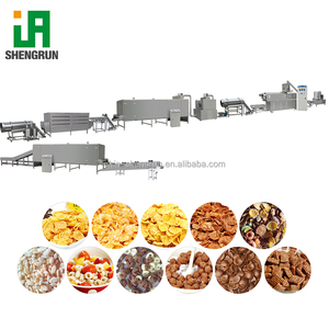 Ligne de production de céréales de petit-déjeuner soufflées à base de <span class=keywords><strong>blé</strong></span>, extrudeuse à double vis pour flocons de maïs soufflés de différentes capacités - Product Image 2