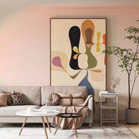 Décoration murale pour la maison, peinture à l'huile sur toile encadrée, figurine surréaliste peinte à la main, peinture murale personnalisée de luxe