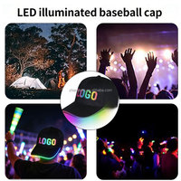 Cappellini da Baseball Personalizzati con Luce LED, Cappelli Luminosi per Feste, Accessori per Festival, Club, Palcoscenico, Performance Hip-hop