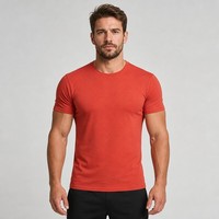 T-shirt de sport pour homme respirant, en tissu extensible doux, avec logo imprimé sur mesure de haute qualité, idéal pour la course à pied et la gym