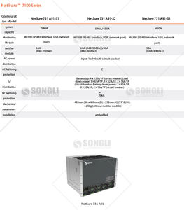 Netsure 731a91-S1 Vertiv DC電源システム540A電気通信電源30KW 48V整流器システム - Product Image 3