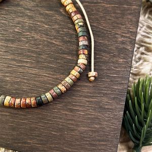 Bracelet en pierre naturelle avec perles de verre colorées, talisman porte-bonheur, article à forte marge de profit, fabrication sur mesure - Product Image 5