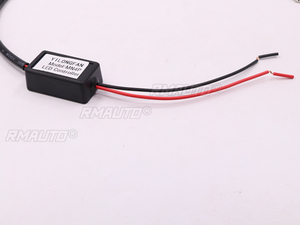 ชุดสายไฟรีเลย์ไฟเดย์ไลท์ LED สำหรับรถยนต์ โมดูลควบคุม DRL เปิด/ปิดอัตโนมัติ ปรับความสว่างได้ 12-18V ตัวควบคุมไฟตัดหมอก - Product Image 6