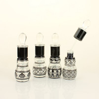 Flacon compte-gouttes en verre estampage à chaud de 12ml bâton de goutte rechargeable pour huiles essentielles sérum de soin de la peau crème pour le visage gouttes pour les yeux fard à joues