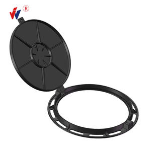 연성 철 EN124 B125 블랙 구두약 맨홀 커버 유럽 시장 잘 커버 맞춤형 그래픽 페인팅 라운드 커버 - Product Image 6