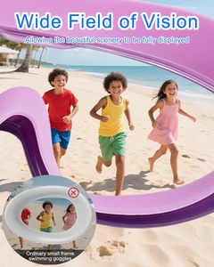 <span class=keywords><strong>Gafas</strong></span> <span class=keywords><strong>de</strong></span> Natación para Niños Seasprint, Antivaho, Antiderrames, Visión Amplia, 3-14 Años, con Tapones para los Oídos y Pinza Nasal - Product Image 5