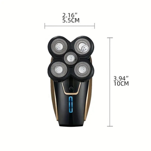 Rasoir Électrique Rotatif pour Hommes, Étanche et Rechargeable, <span class=keywords><strong>Tondeuse</strong></span> à Cheveux Crâne, Utilisation Humide et Sèche, Outil de Toilettage pour Têtes Chauves - Product Image 4