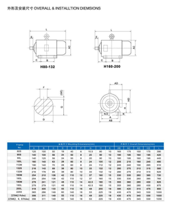 Moteur asynchrone triphasé à frein électromagnétique YEJ, moteur de freinage YEJ8024-0.75KW 1.5/2.2KW 380V, efficacité IE3, montage sur pied - Product Image 4