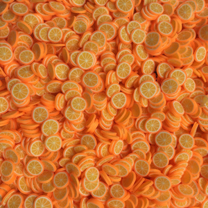 Muwu Hot Sale 5mm Kawaii <strong>Polymer</strong> <strong>Clay</strong> Orange <strong>Sliced</strong> <strong>Fruit</strong> For <strong>Nail</strong> <strong>Art</strong> Decoration - Product Image 2